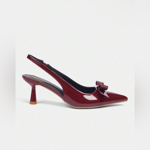 red sling backs - Picture 2 of 2